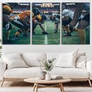 American Football Playing Wall Art Canvas Print by MyGreatCanvas | Canvas Wall Art Prints | Photo Prints & Wall Decor