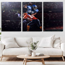 American Football Wall Art Canvas Print, Stadium Sport Wall