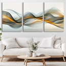 Abstract Wave Canvas Wall Art – Fluid Contemporary Elegance