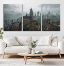 Disney Castle Wall Art Canvas Print, Living Kids Home Room