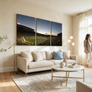 Oregon Ducks Football Team Print - Eugene Autzen Stadium