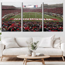 Wisconsin Badgers Team Print Canvas - Madison Camp Randall