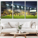 Columbus Crew Stadium Match Triple Canvas Wall Art - Dynamic