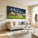 Columbus Crew Stadium Match Triple Canvas Wall Art - Dynamic