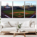 Colorado Rockies Coors Field Wall Art Canvas Print - MLB