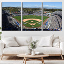 Los Angeles Dodgers Dodger Stadium Wall Art Canvas Print -
