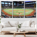 Texas Rangers Baseball Team Print - Arlington Globe Life