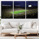 Michigan Wolverines Football Canvas Wall Decor, Football