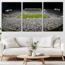 Beaver Stadium Night Game Triple Canvas Wall Art - Penn