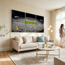Beaver Stadium Night Game Triple Canvas Wall Art - Penn