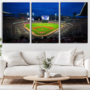 Truist Park Night Game Canvas Art - Atlanta Braves Stadium