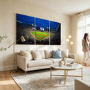 Truist Park Night Game Canvas Art - Atlanta Braves Stadium