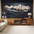 Mountain Wall Art – Modern Abstract Landscape Canvas Print
