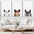 Horse Prints Set, Set of 3 Horse Wall Art, Horses Portraits, by MyGreatCanvas | Canvas Wall Art Prints | Photo Prints & Wall Decor