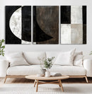 Abstract Modern Wabi Sabi Wall Art Canvas Print Set –