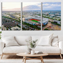 Old Trafford Manchester United Stadium Wall Art Canvas Print
