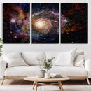 Nebula and Galaxies in Space Wall Art Canvas Print, Spiral