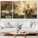 Zen Buddha Wall Art Canvas Print | Peaceful Meditation Decor