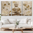 Serene Buddha Wall Art | Yoga Room Decor and Meditation Wall