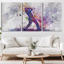 Watercolor Golf Swing Wall Art Canvas Print | Vibrant