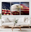 American Flag Eagle Symbol Wall Art, American Flag Eagle by MyGreatCanvas | Canvas Wall Art Prints | Photo Prints & Wall Decor
