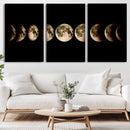 Phases of the Moon Wall Art | Canvas Print for Modern Wall by MyGreatCanvas | Canvas Wall Art Prints | Photo Prints & Wall Decor