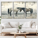 Chines Style Majestic Horses Wall Art | Ready to Hang and