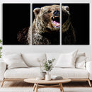 Grizzly Bear Canvas Print | Wildlife Wall Art for Cabin by MyGreatCanvas | Canvas Wall Art Prints | Photo Prints & Wall Decor