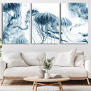 Abstract Jellyfish Canvas Print Wall Art