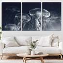 Jellyfish Wall Art Canvas Print, Modern Abstract Jellyfish by MyGreatCanvas | Canvas Wall Art Prints | Photo Prints & Wall Decor