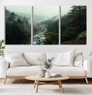 Misty Forest Wall Art | Ready to Hang and Framed | Tranquil