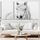 Majestic White Horse Wall Art | Ready to Hang and Framed |