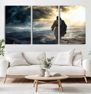Jesus Walking Water Wall Art – Inspirational Christian