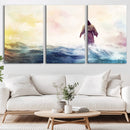 Watercolor Jesus Walking on Water Canvas Print, Christian by MyGreatCanvas | Canvas Wall Art Prints | Photo Prints & Wall Decor