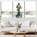 Watercolor Jesus Walking on Water Canvas Print, Christian by MyGreatCanvas | Canvas Wall Art Prints | Photo Prints & Wall Decor