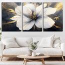 White Flower Wall Art Canvas Print | Ready to Hang |