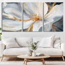 White and Gold Floral Canvas Wall Art - Framed and Ready to by MyGreatCanvas | Canvas Wall Art Prints | Photo Prints & Wall Decor