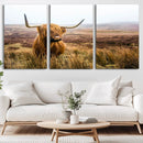 Scottish Highland Cow Wall Art Canvas Print | Ready to Hang by MyGreatCanvas | Canvas Wall Art Prints | Photo Prints & Wall Decor