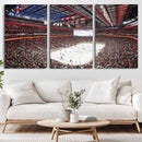 Barton Malow Little Caesars Arena Detroit Wall Art Canvas
