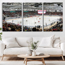 Lausanne Arena Ice Hockey Stadium Wall Art Canvas Print,