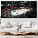 Vaudoise Lausanne Ice Hockey Arena Stadium Wall Art Canvas,