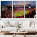 NC State Wolfpack Football Team Print - Raleigh