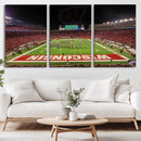 Wisconsin Badgers Football Team Print Canvas- Madison Camp