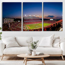 Wolfpack Football Team Wall Art Print - Raleigh