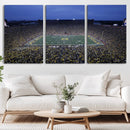 University of Michigan Wolverines Football Team Print - Ann by MyGreatCanvas | Canvas Wall Art Prints | Photo Prints & Wall Decor