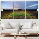 University of Michigan Wolverines Football Team Print - Ann by MyGreatCanvas | Canvas Wall Art Prints | Photo Prints & Wall Decor