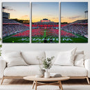 NC State Wolfpack Football Team Print Wall Art - Raleigh