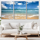 Sea View From the Beach Canvas Print