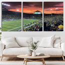 Eugene Autzen Stadium Canvas Wall Art Print – Sunset Over