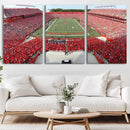 Rutgers Scarlet Knights Football Team Print - Piscataway SHI by MyGreatCanvas | Canvas Wall Art Prints | Photo Prints & Wall Decor